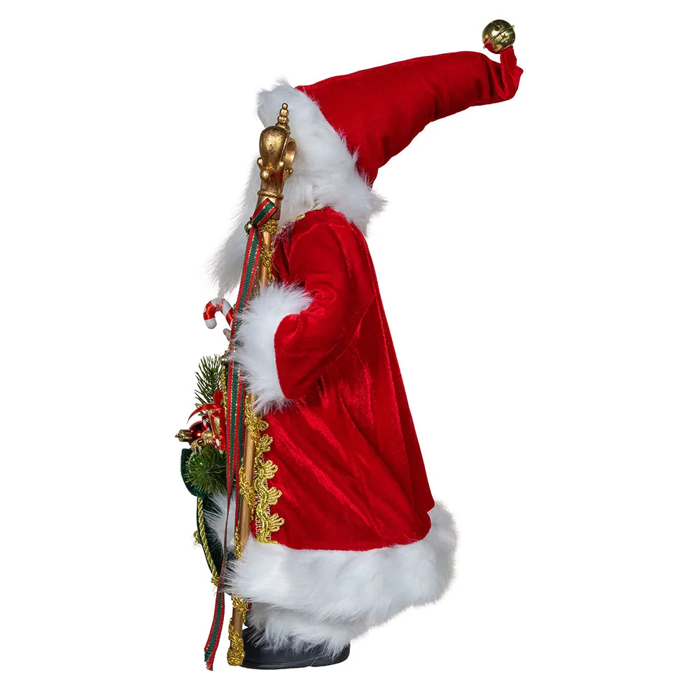 18" Santa With Gift Bag Table Piece