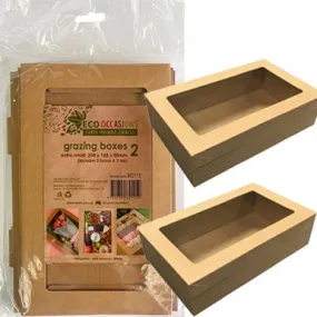 2pk Grazing Box - Kraft