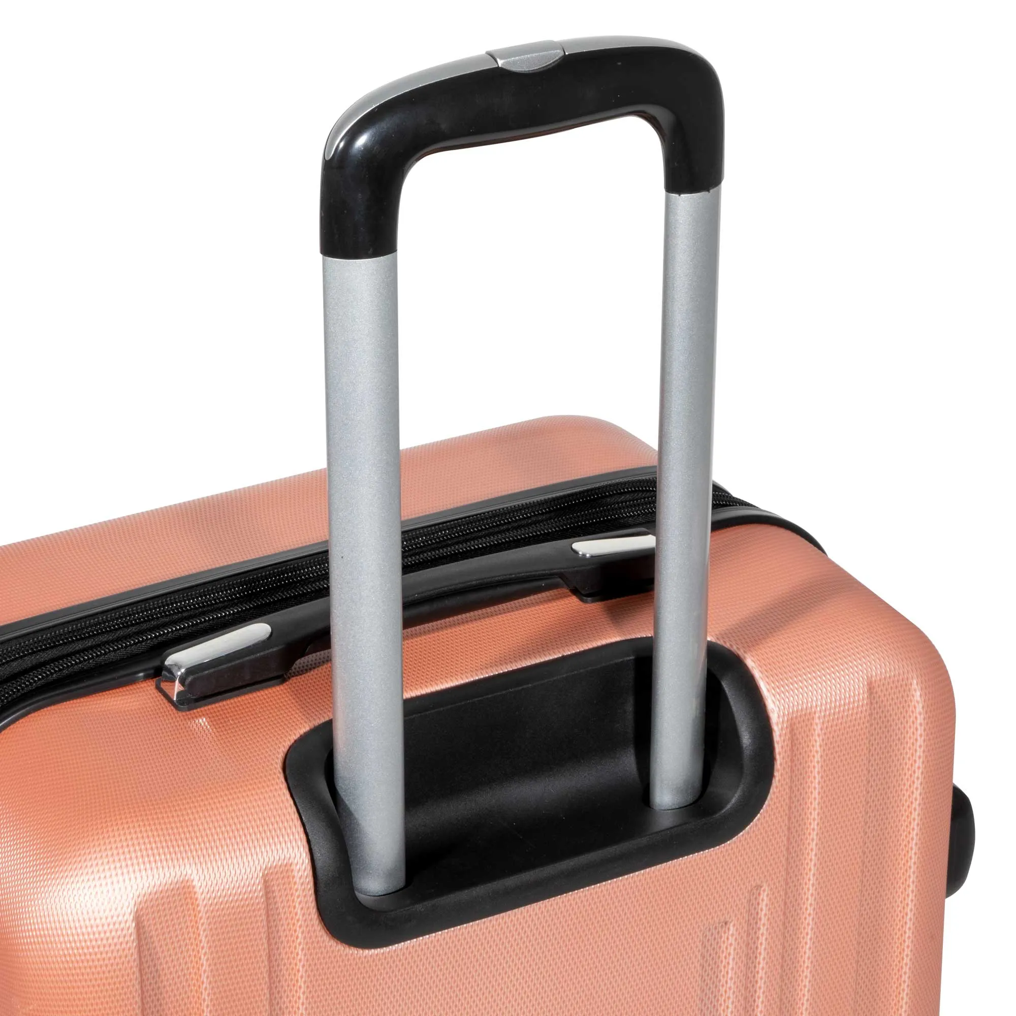 3 Piece Lightweight Luggage Suitcase Trolley Set ABS TSA Lock - Rose Gold - DL125