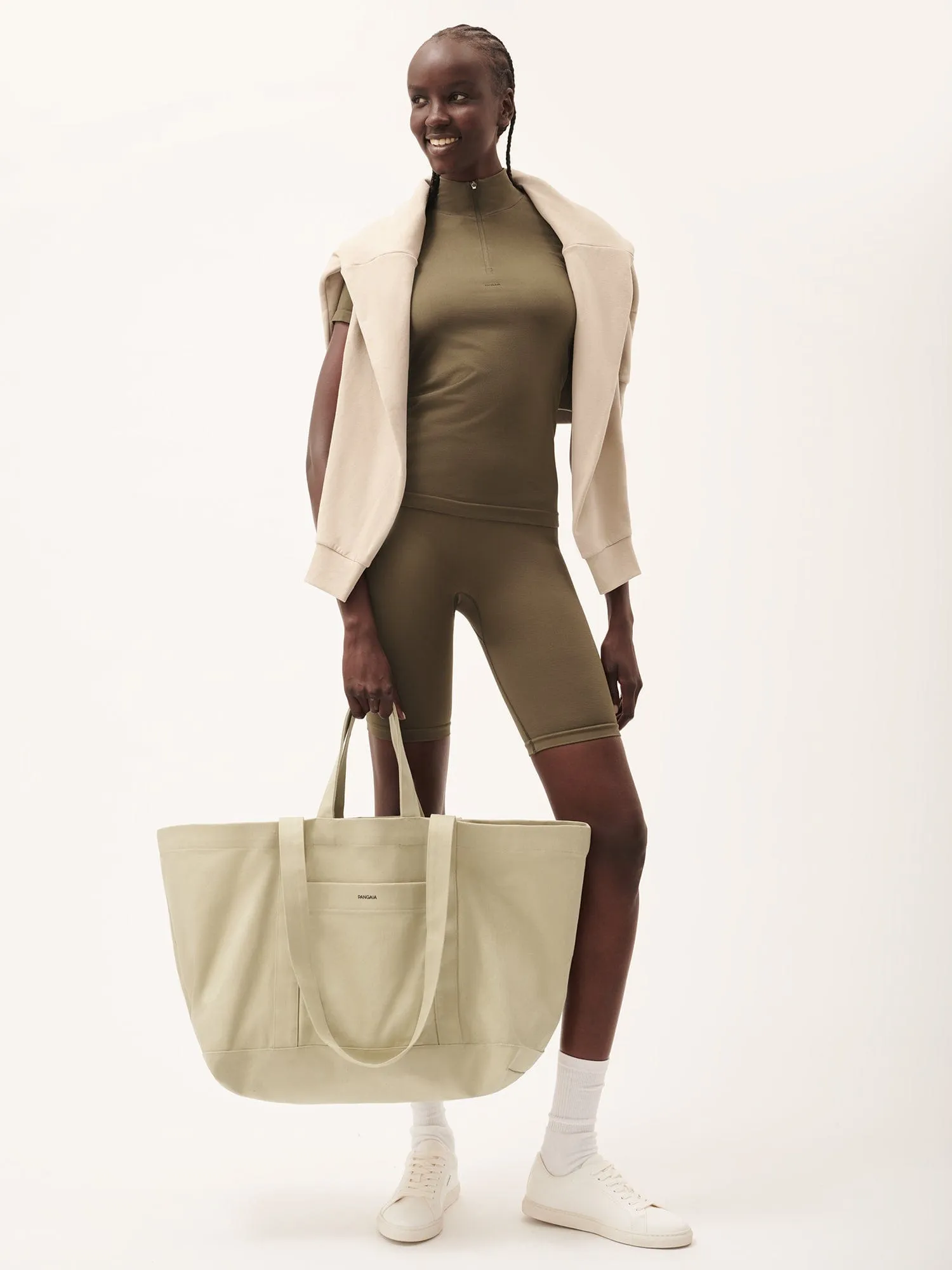 365 Oversized Tote Bag—maitake beige