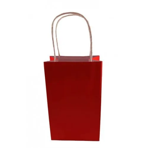 5pk Red Paper Party Gift Bags