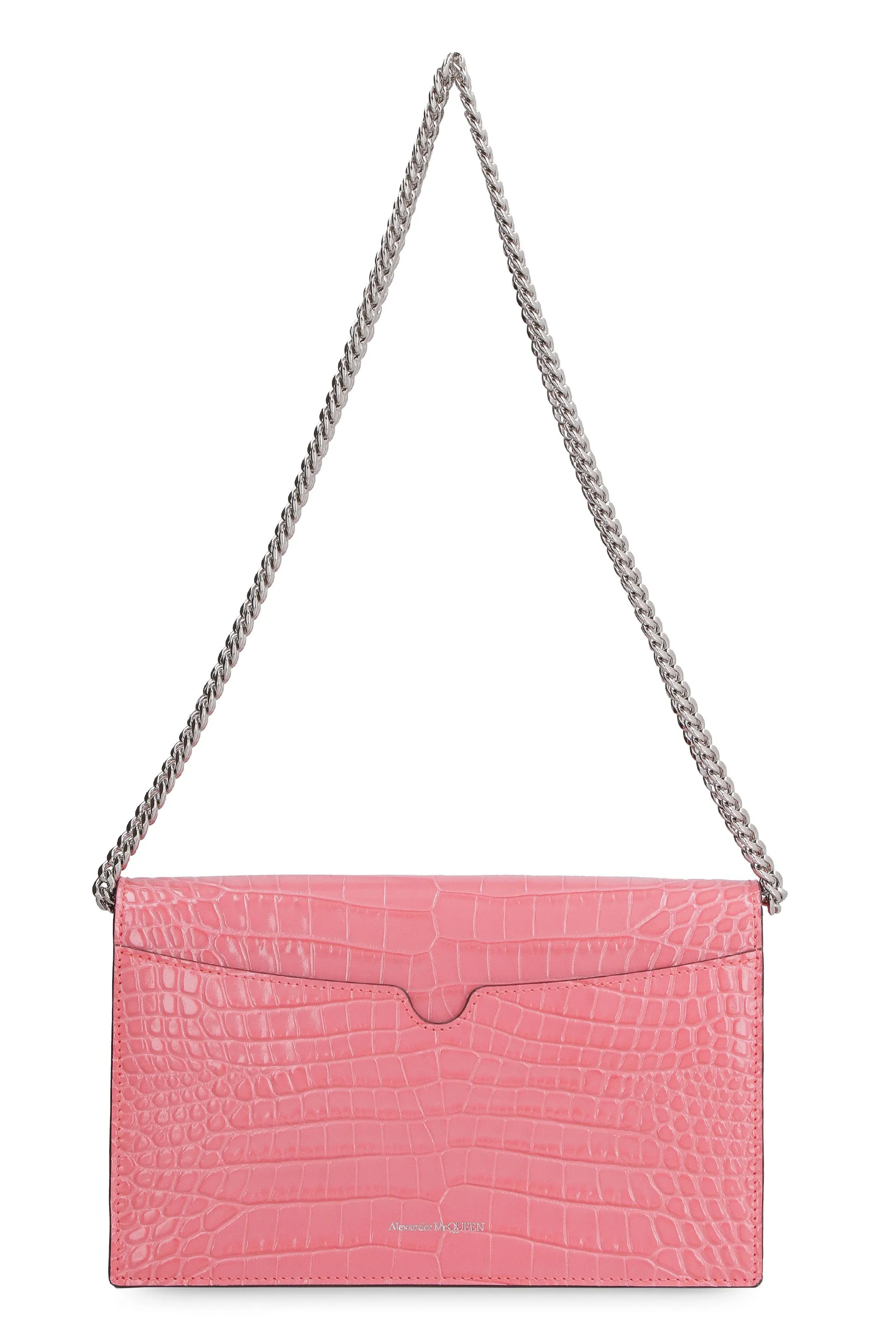 Alexander McQueen Embossed Chain Shoulder Bag