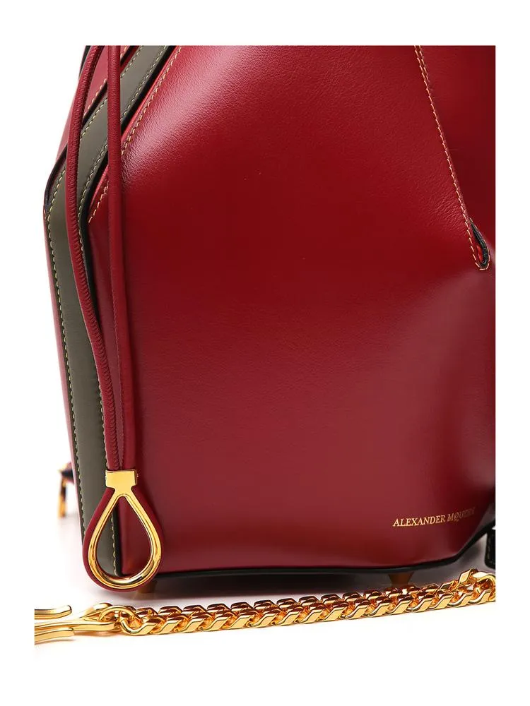 Alexander McQueen Leather Bucket Shoulder Bag