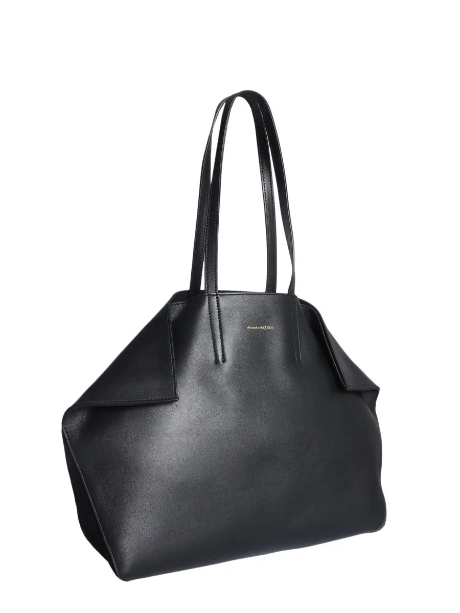 Alexander McQueen Logo Shopper Tote Bag