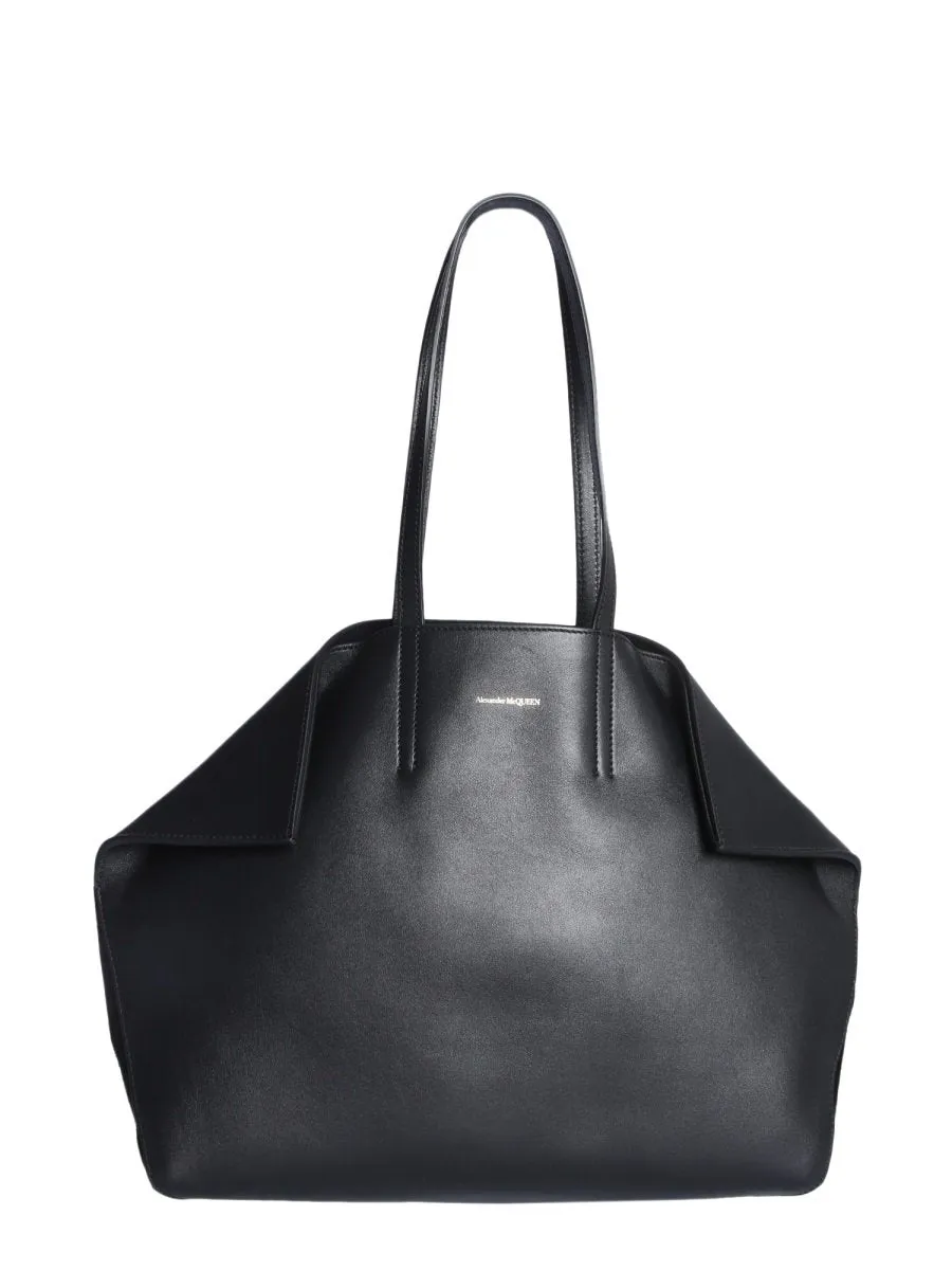 Alexander McQueen Logo Shopper Tote Bag