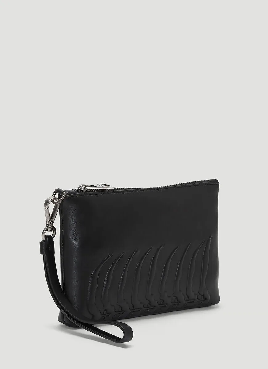 Alexander McQueen Skeleton Travel Pouch Bag