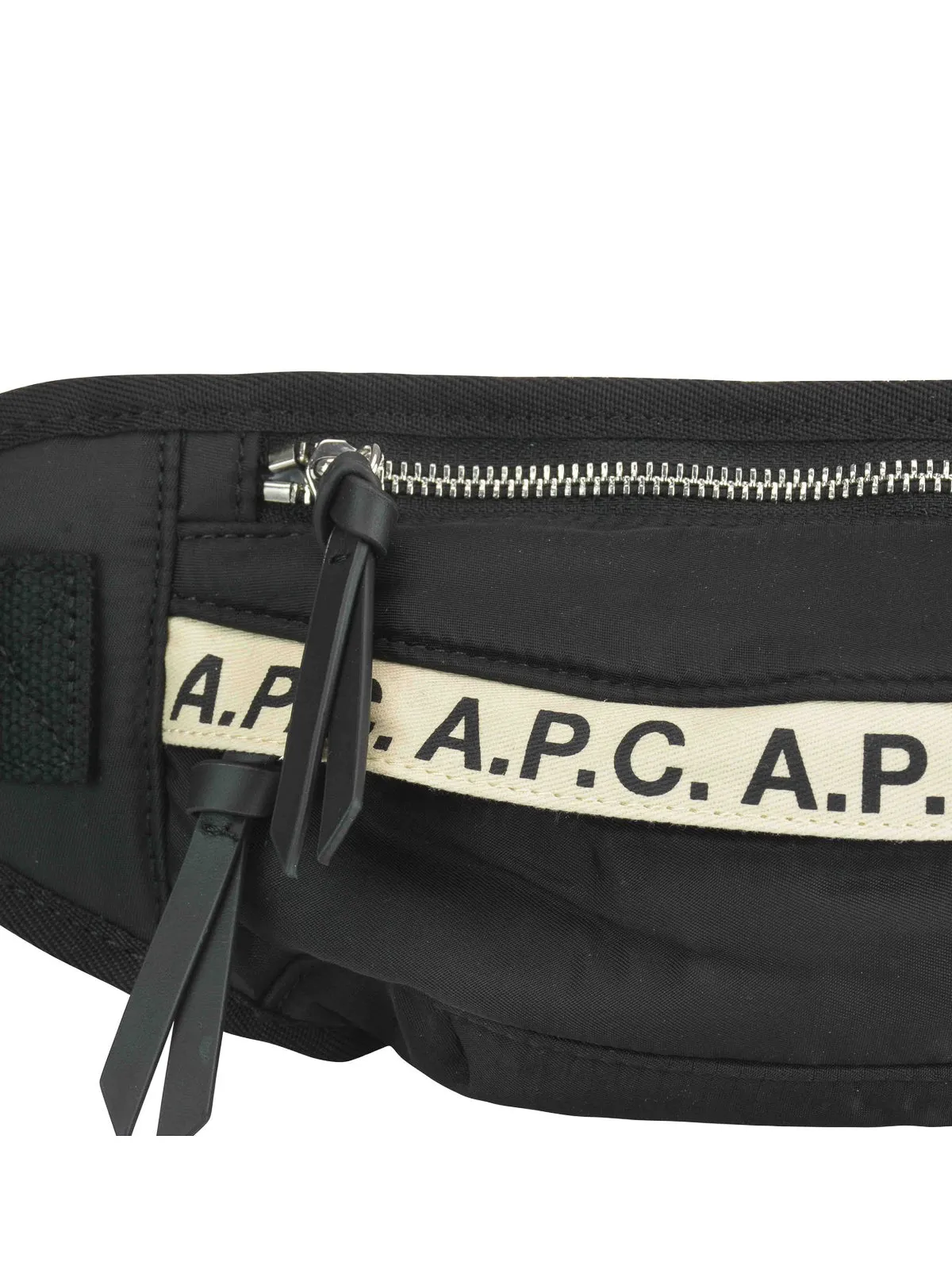 A.P.C. Logo Tape Zip-Up Belt Bag