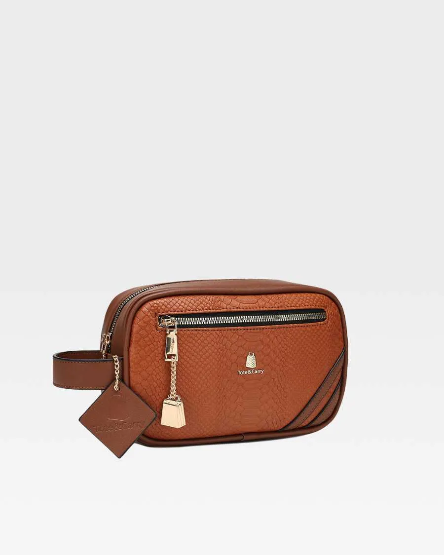 Apollo 1 Toiletry Bag in Caramel