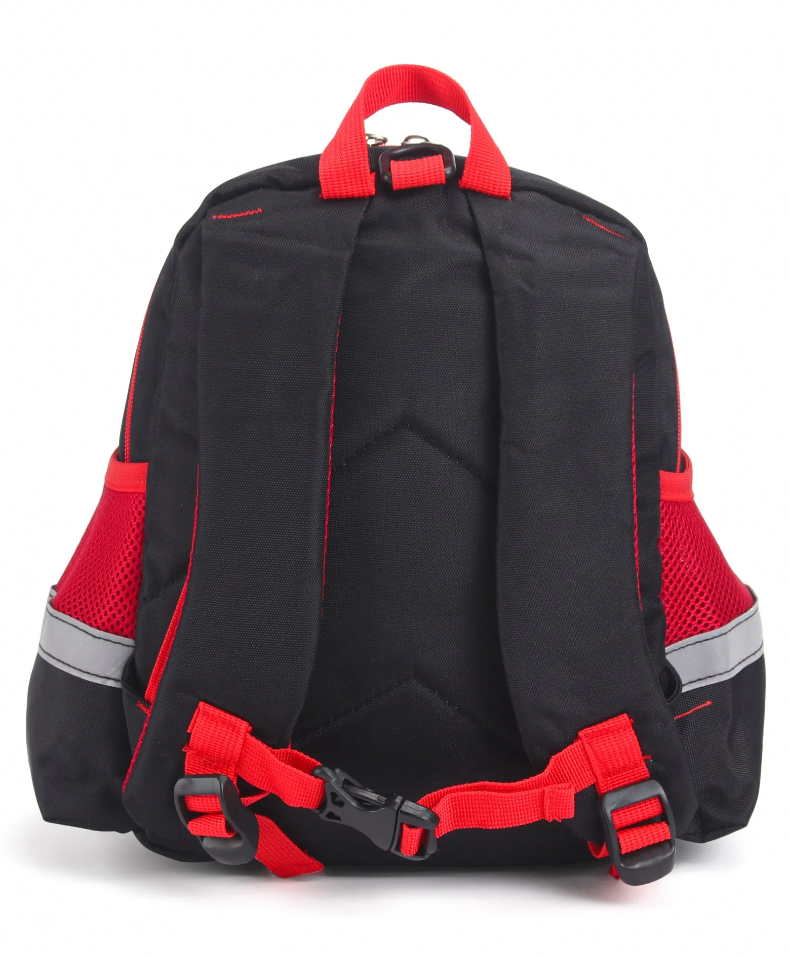 Astronaut Print Hard Case Backpack - Black & Red