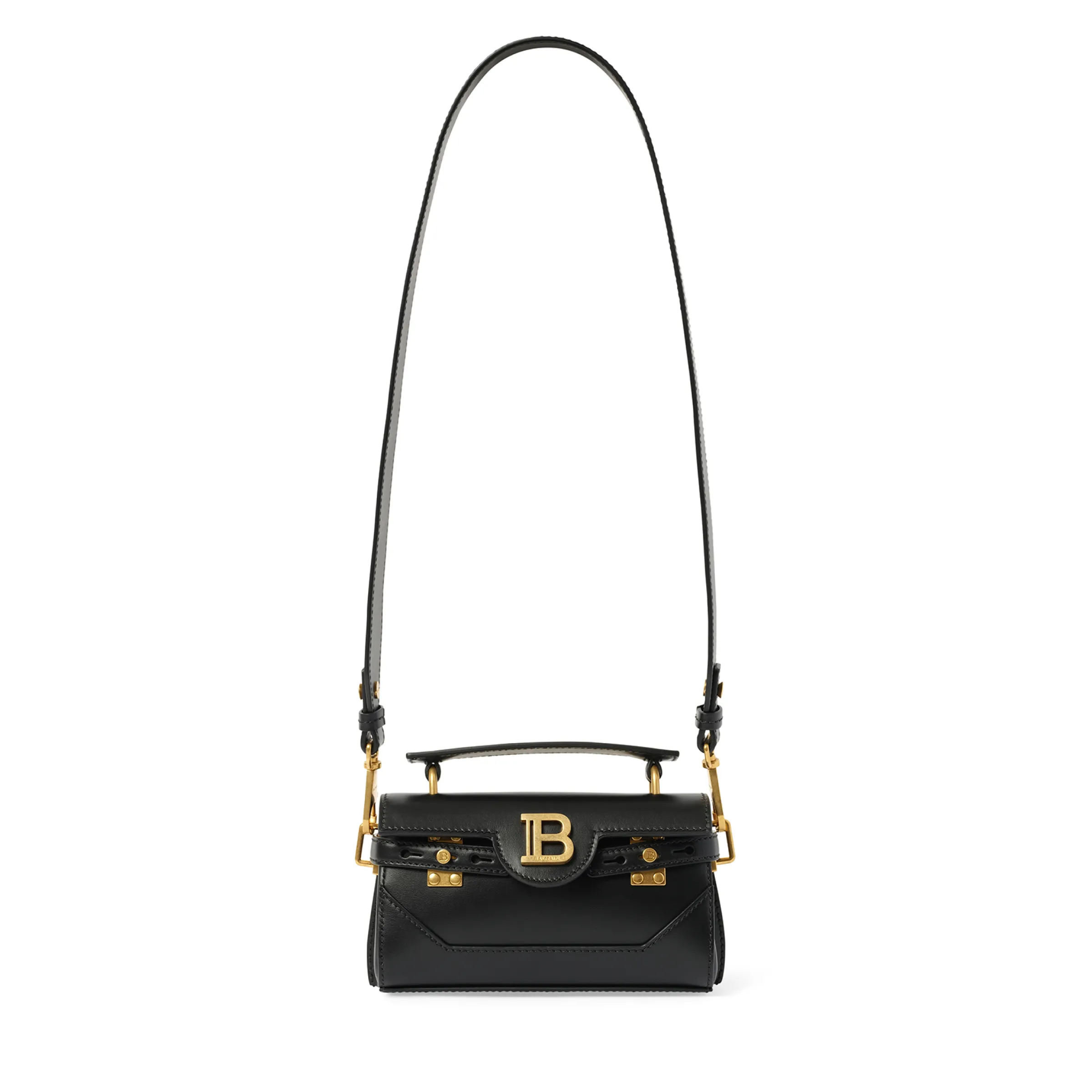 B-Buzz 19 Calfskin Crossbody Bag in Black