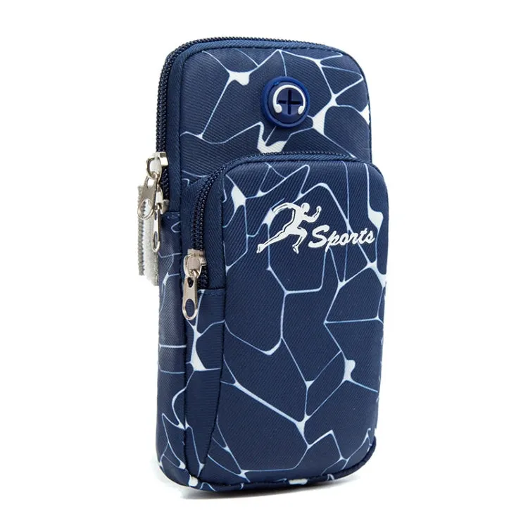 B090 Outdoor Sports Waterproof Arm Bag Climbing Fitness Running Mobile Phone Bag(Large Blue)