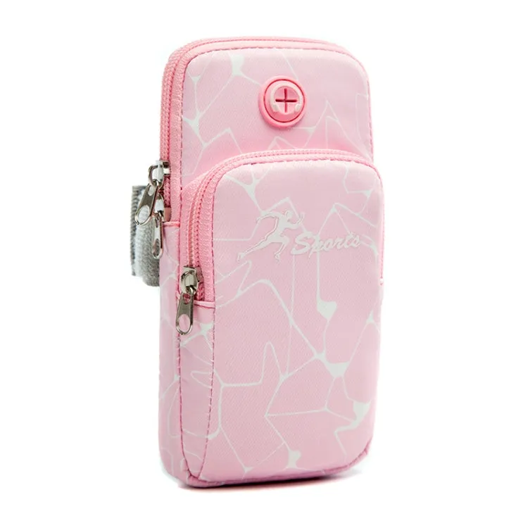 B090 Outdoor Sports Waterproof Arm Bag Climbing Fitness Running Mobile Phone Bag(Small Light Pink)