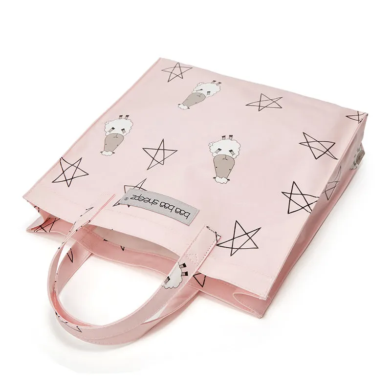 Baa Baa Sheepz Tote Bag Big Star & Sheepz Pink