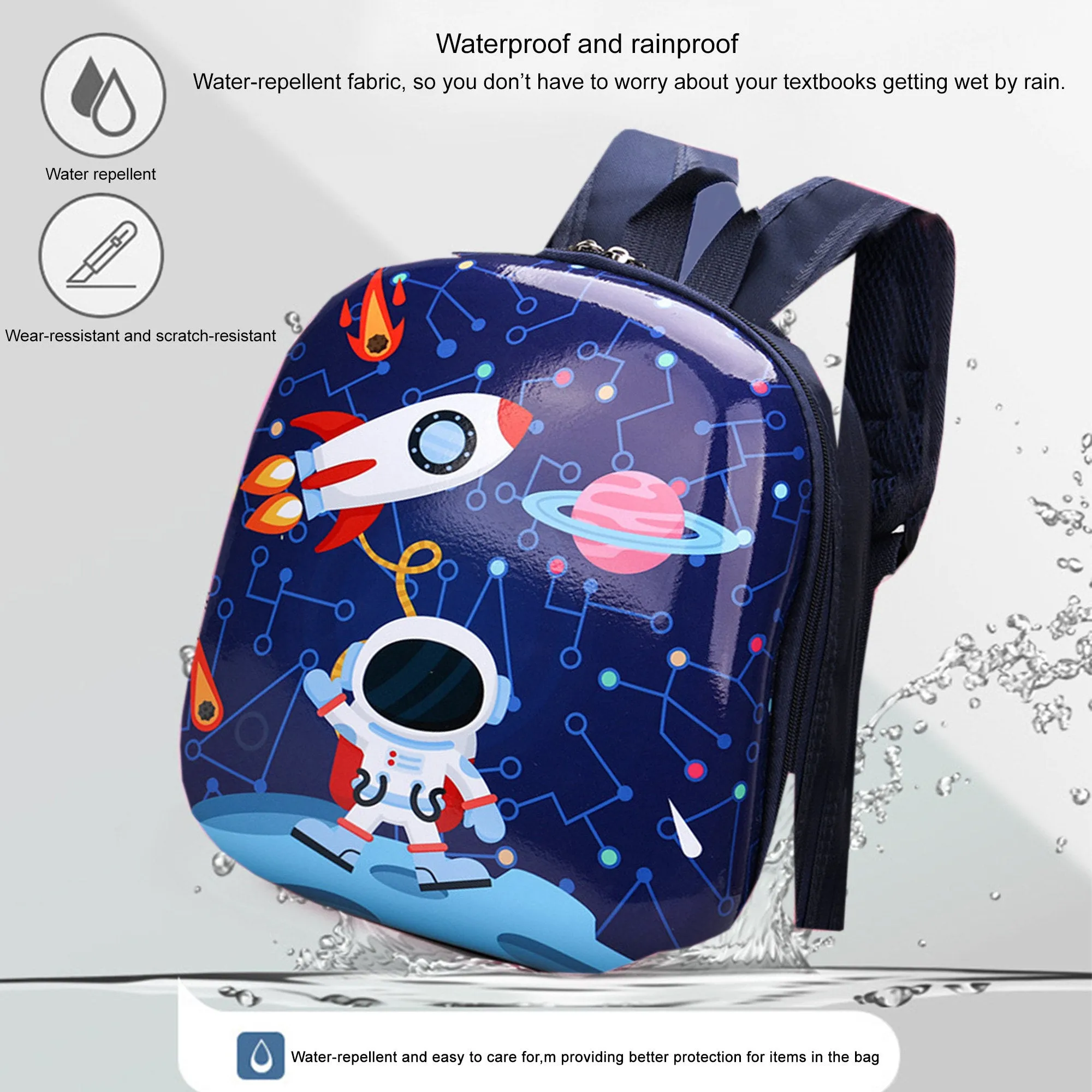 Babymoon Multipurpose Kids Backpack | Children’s School Bag for Boys & Girl’s | Kids Travel Backpack | Astronaut