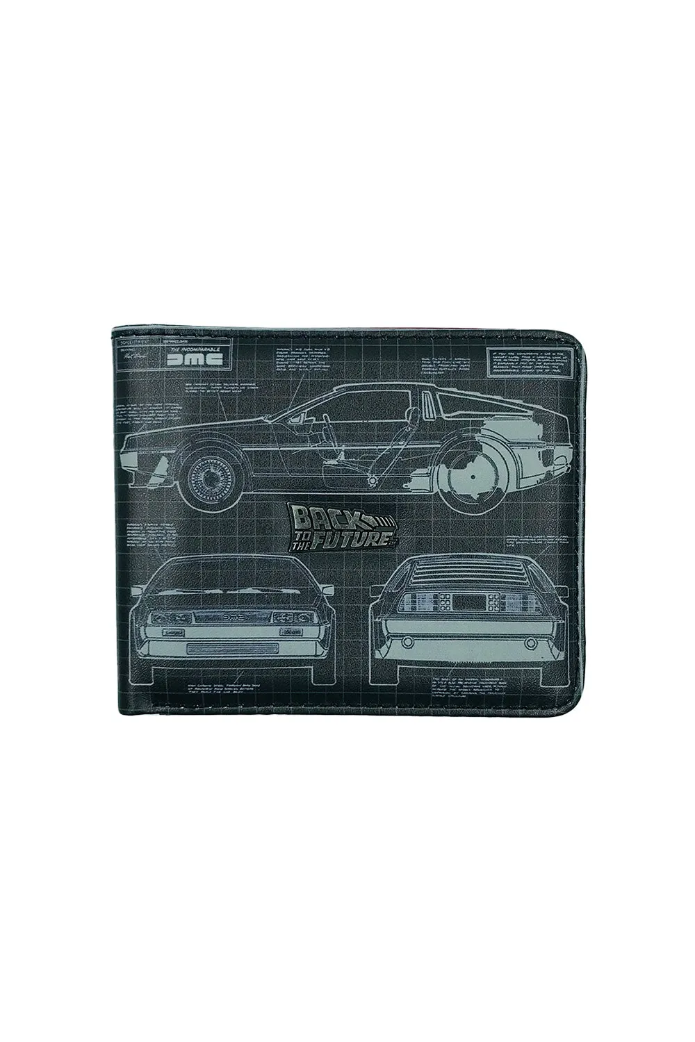 Back To The Future DeLorean 85 Blueprint Wallet