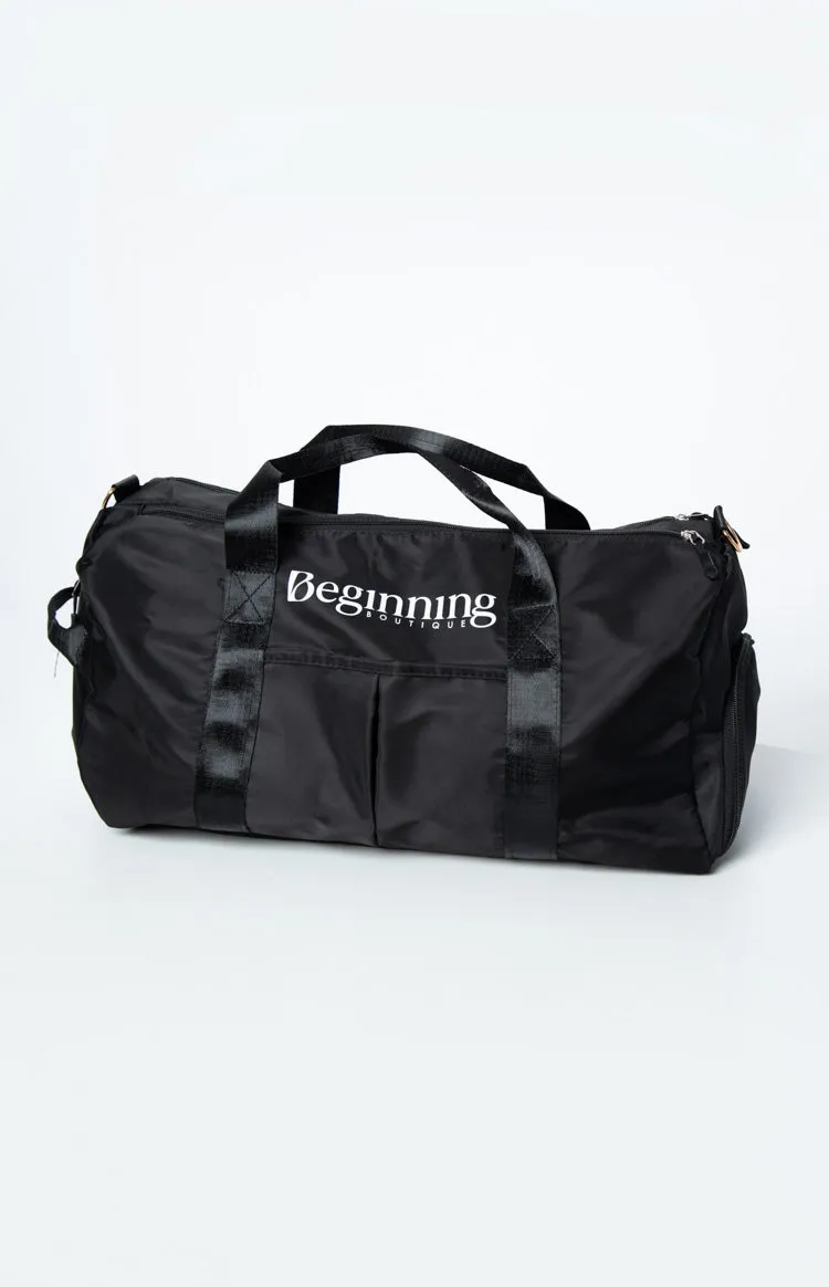 Beginning Boutique Black Gym Bag