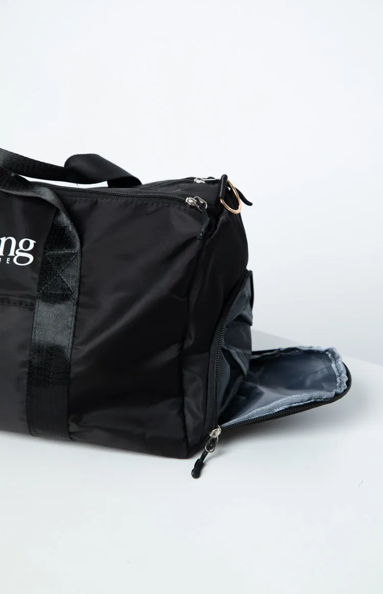 Beginning Boutique Black Gym Bag