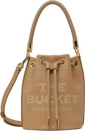 Beige 'The Leather Bucket' Bag