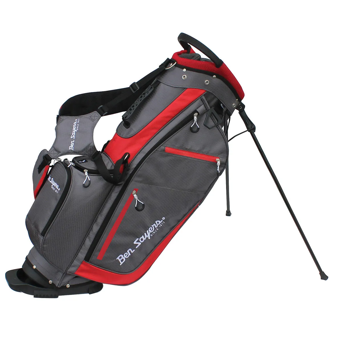 Ben Sayers XF Lite Stand Bag - Grey/Red