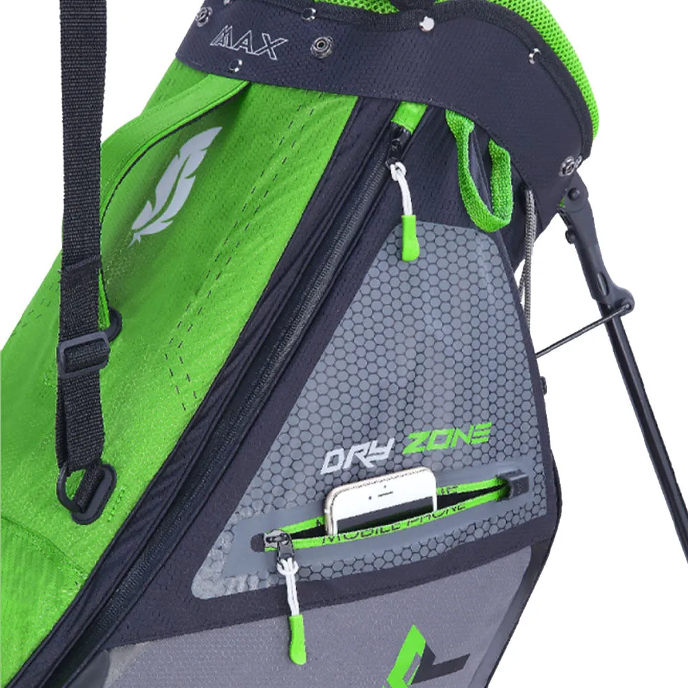 Big Max Dri-Lite Feather Stand Bag - Lime/Black/Charcoal