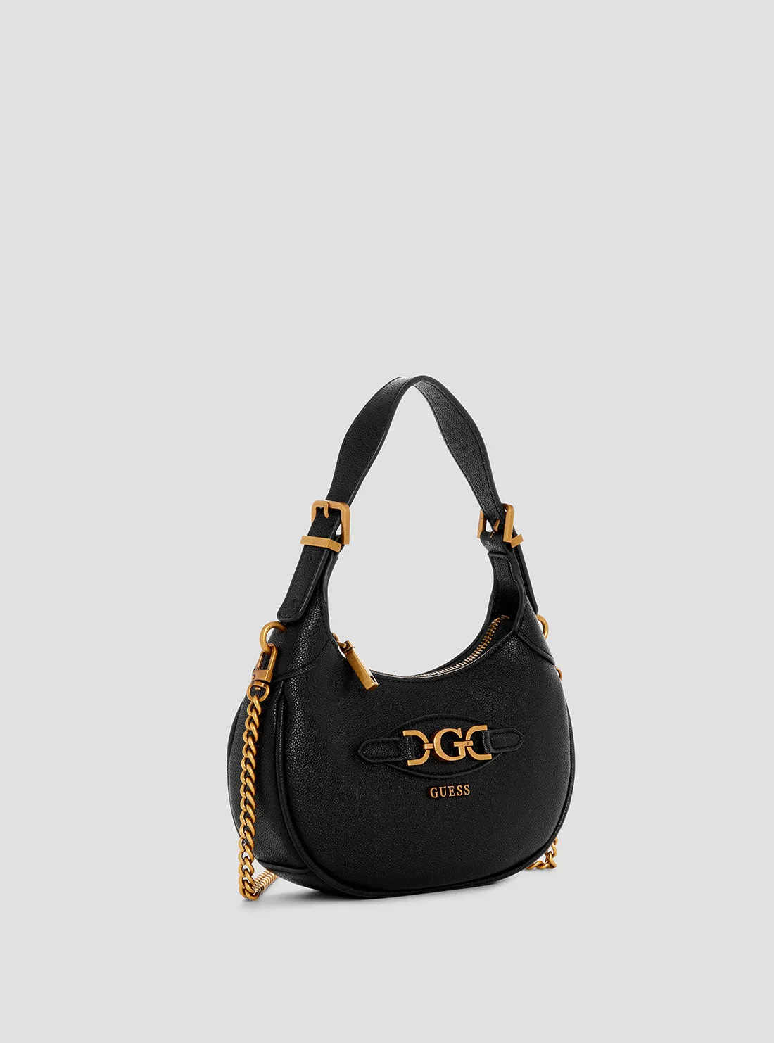 Black Malva Mini Hobo Bag