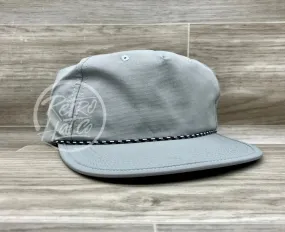 Blank Gray Packable / Crushable Rope Hat w/Paracord