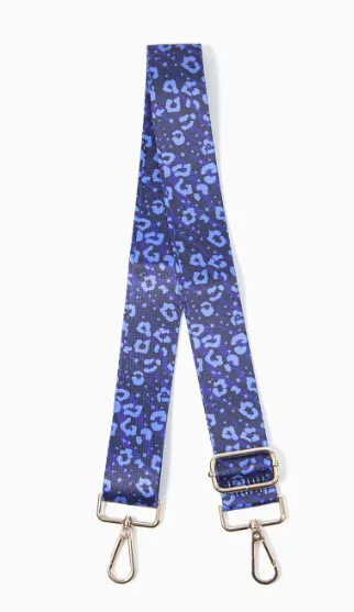 Blue Animal and Star Print Bag Strap