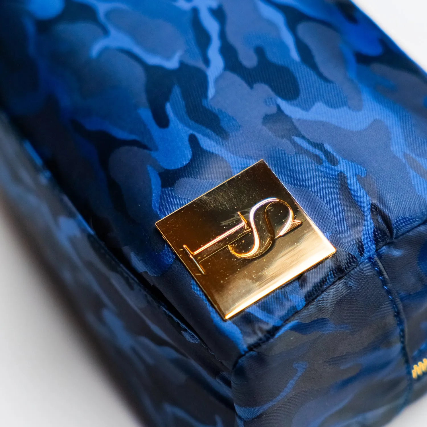 Blue Camo Nylon Toiletry