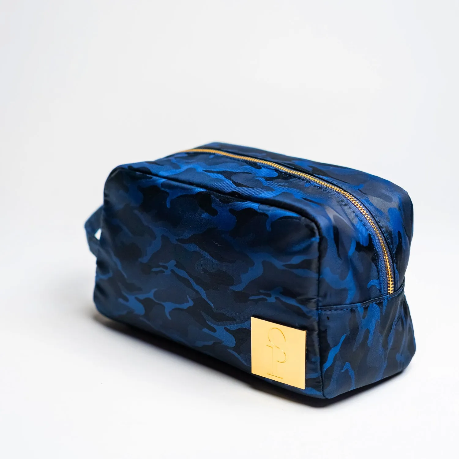 Blue Camo Nylon Toiletry