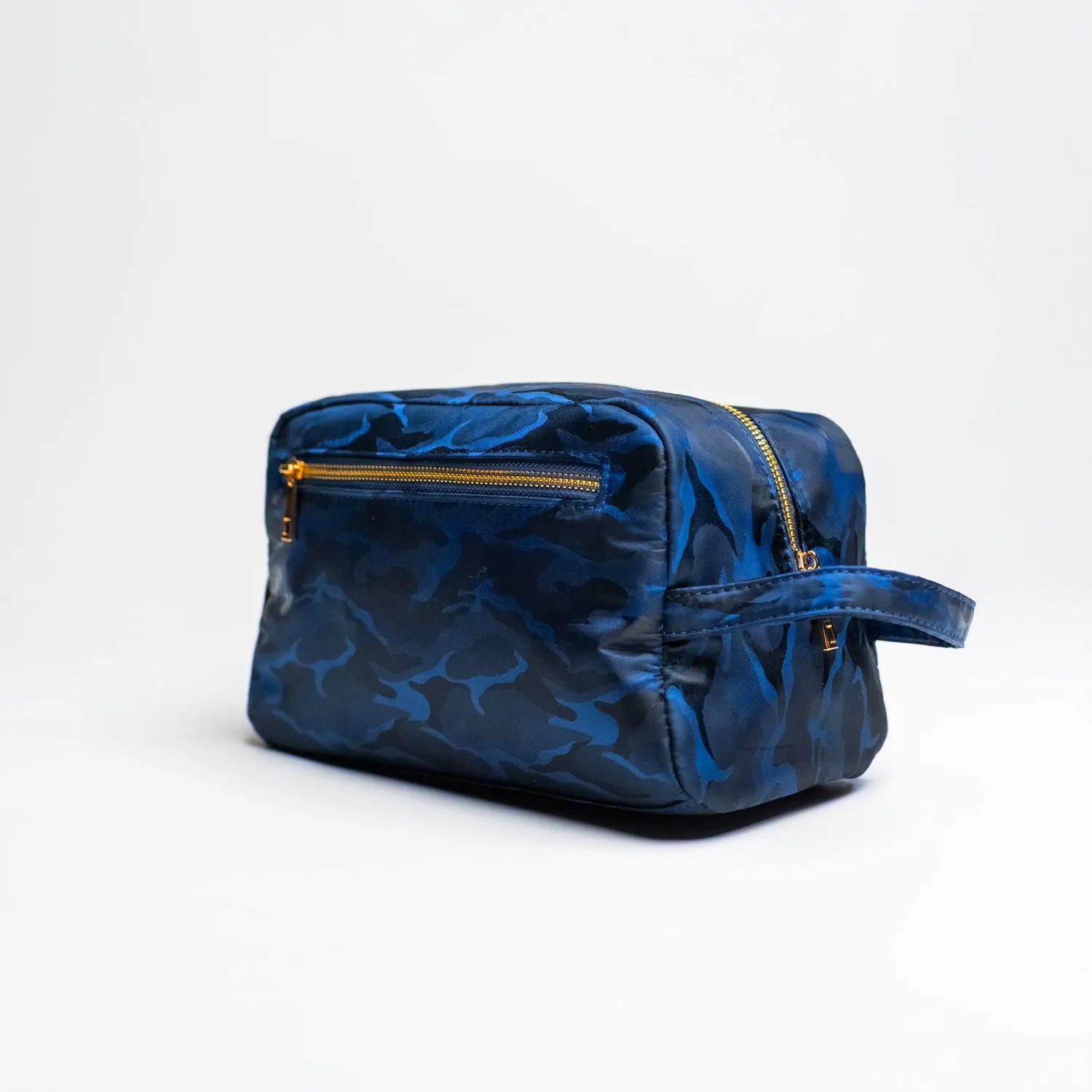 Blue Camo Nylon Toiletry