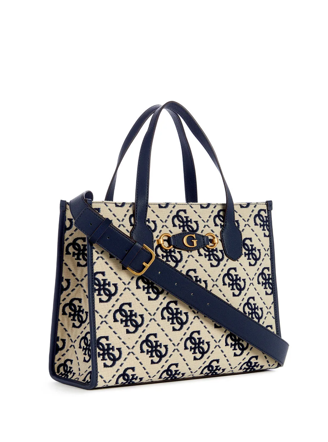 Blue Logo Izzy Compartment Tote Bag