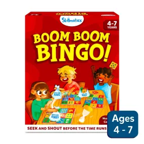 Boom Boom Bingo! Board Game: Numbers & Counting (ages 4-7)