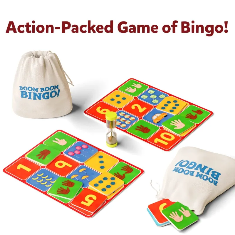 Boom Boom Bingo! Board Game: Numbers & Counting (ages 4-7)