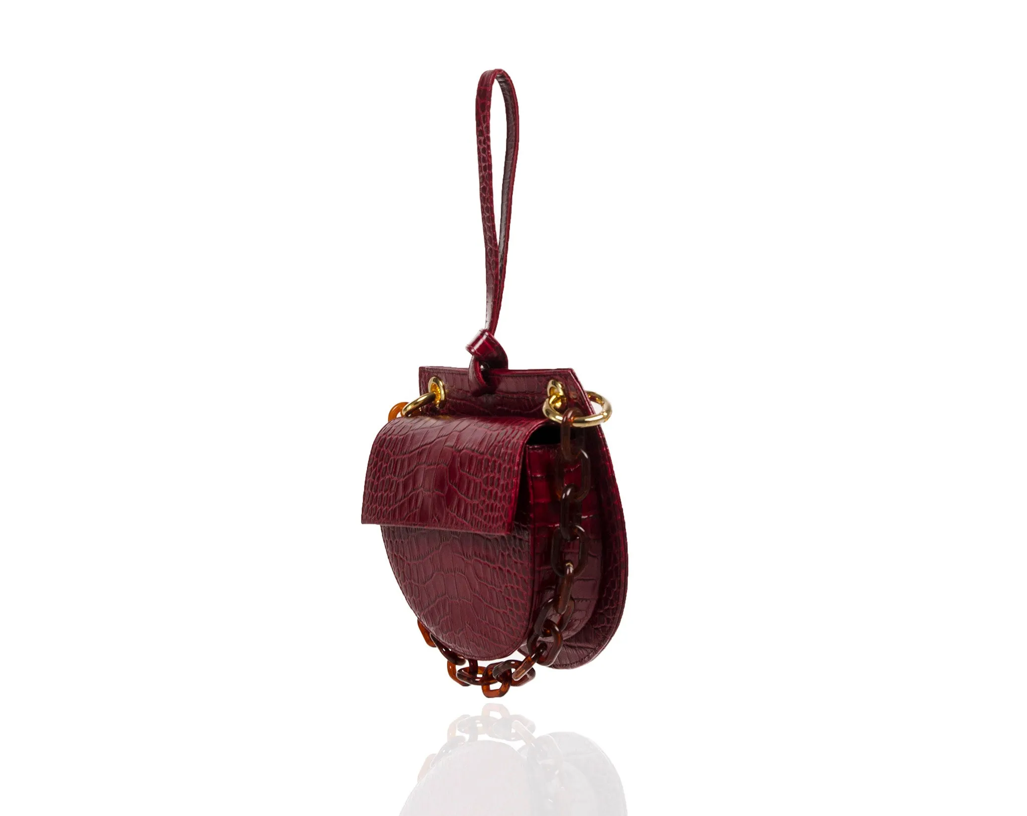 Bordeaux Semi Round Tania Bag