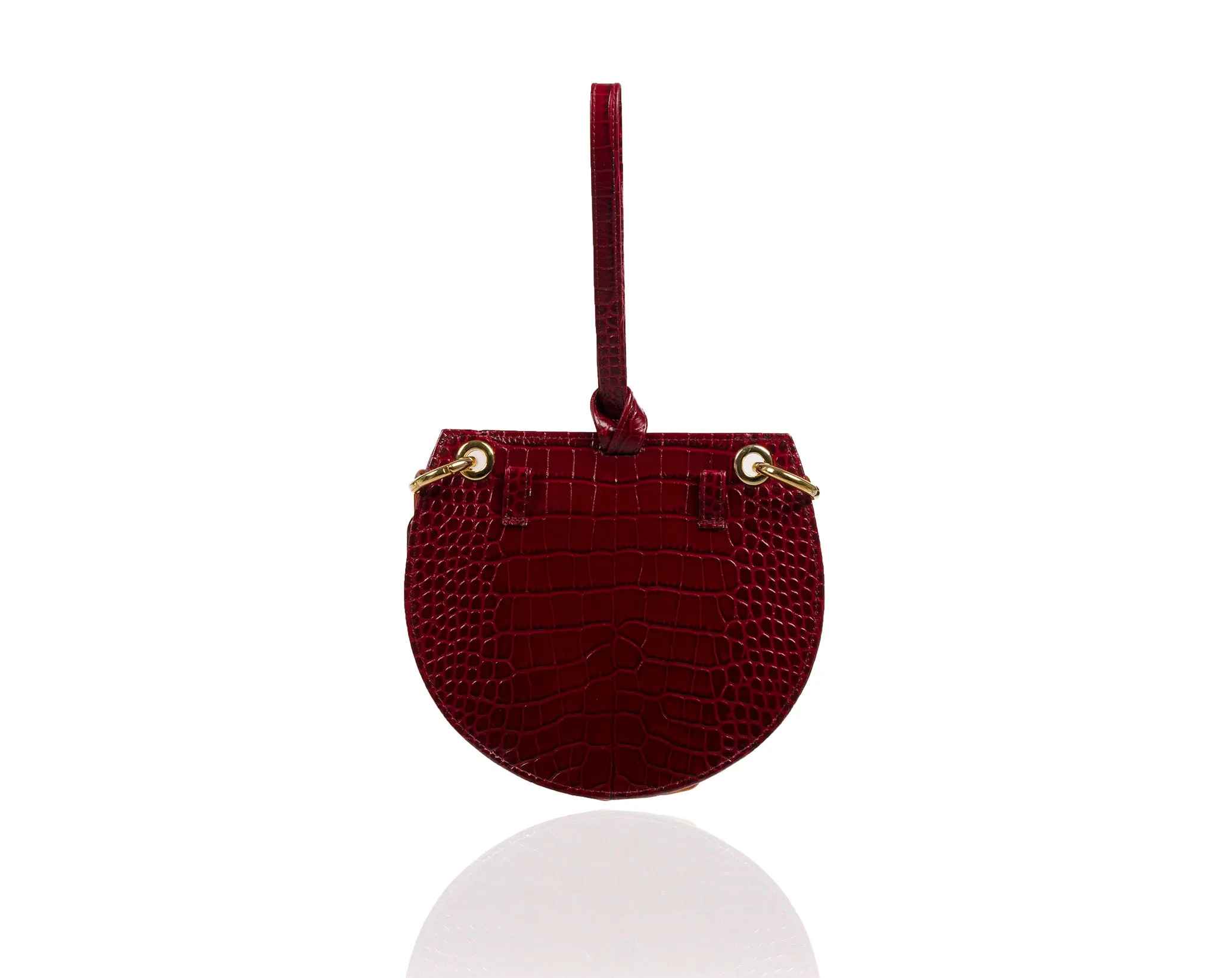 Bordeaux Semi Round Tania Bag