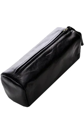 Bottega Veneta Vintage Black Leather Cosmetic Bag