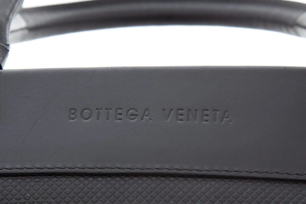 Bottega Veneta Vintage Black Textured Leather Mini Handbag