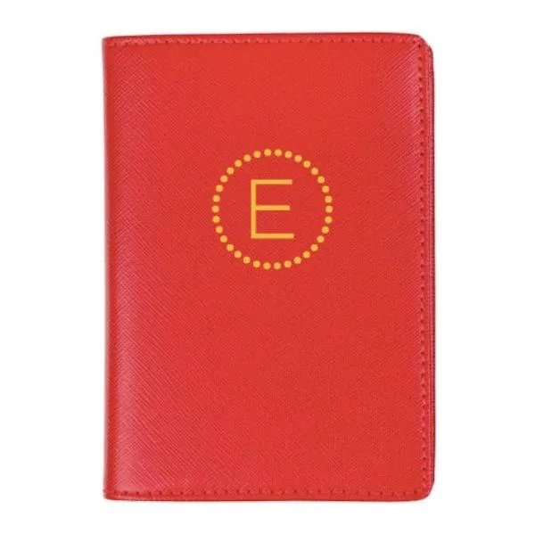 Boulevard Passport Holder Leather w/ Monogramming