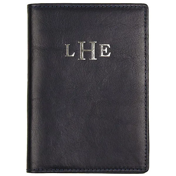 Boulevard Passport Holder Leather w/ Monogramming