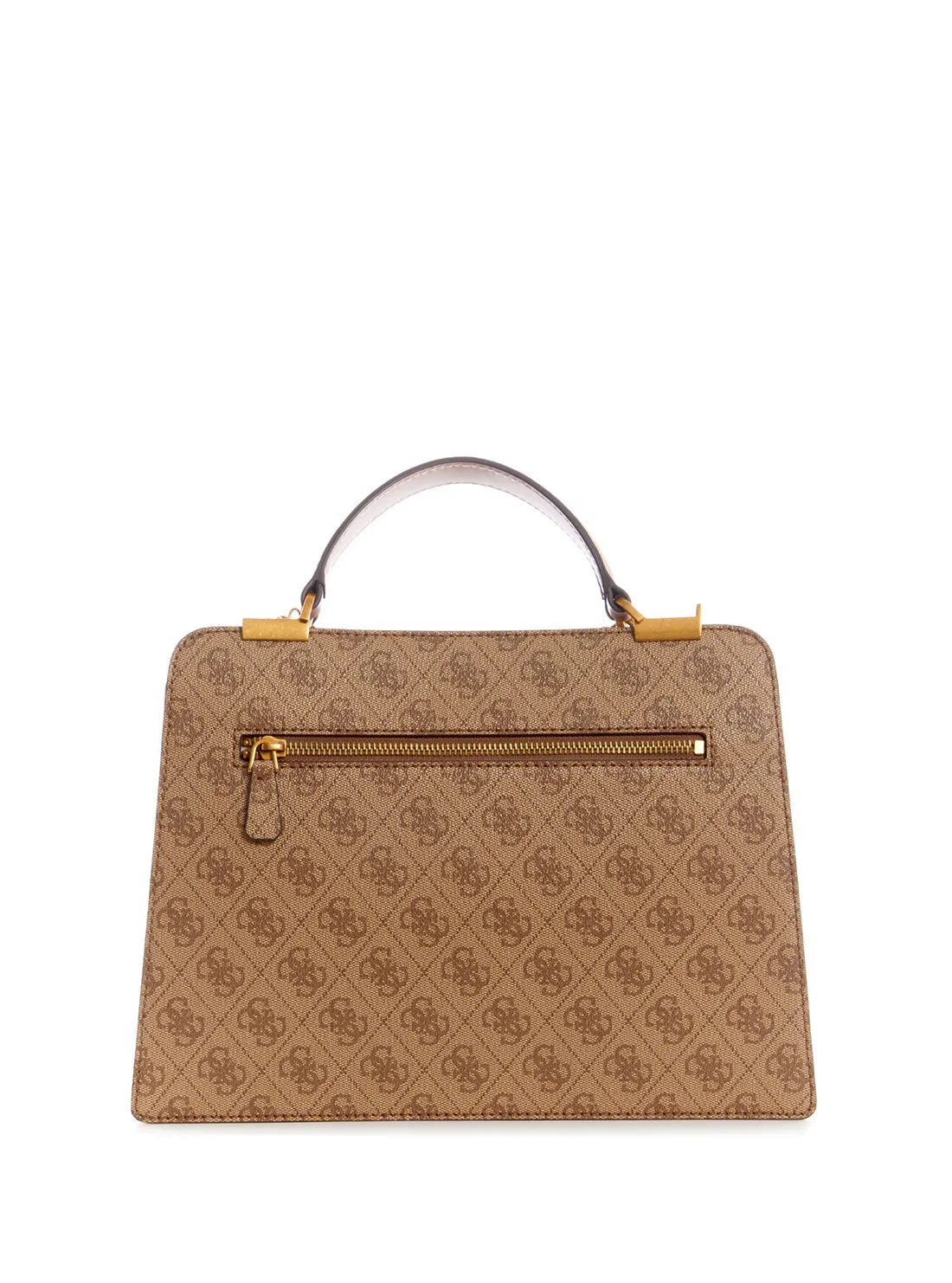 Brown Kristle Logo Girlfriend Satchel Bag