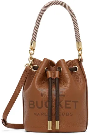 Brown 'The Leather Mini Bucket' Bag