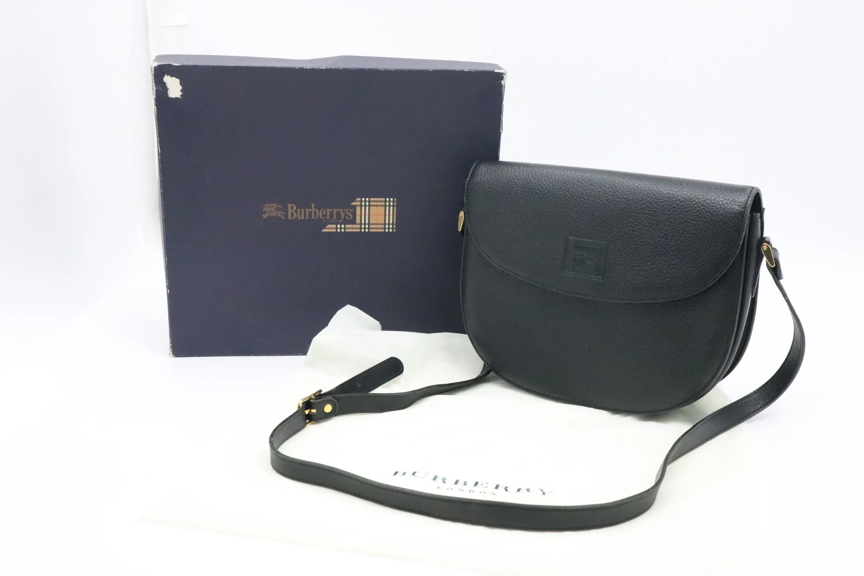 Burberry Crossbody in Black Leather