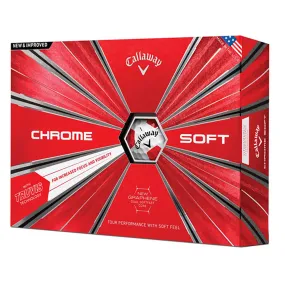 Callaway Chrome Soft Truvis Red Golf Balls - Dozen 2018