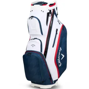 Callaway Org 14 Cart Bag - White/Navy Houndstooth/Red