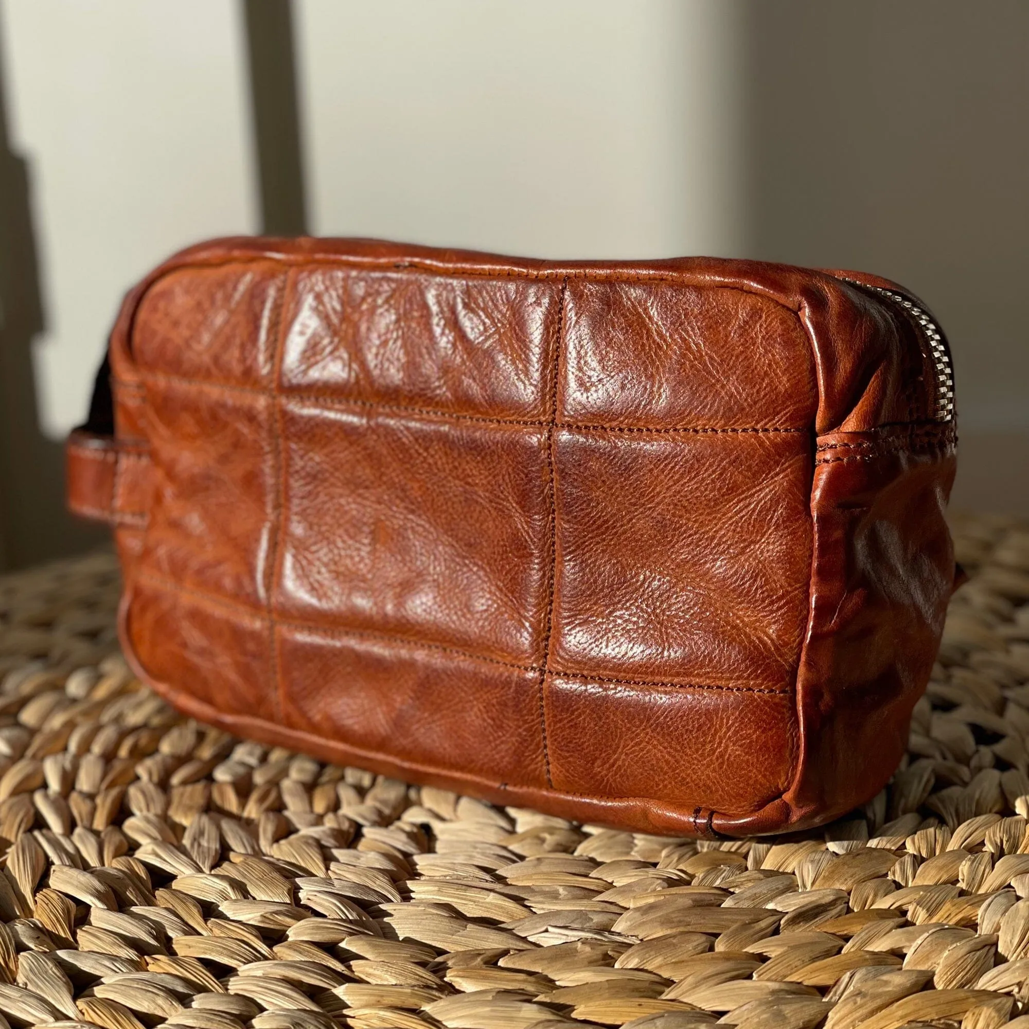 Campomaggi Quilt Leather Toiletry Bag