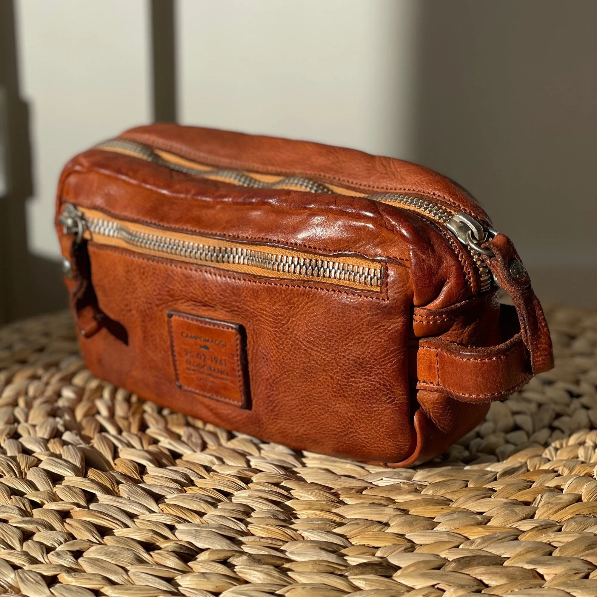 Campomaggi Quilt Leather Toiletry Bag