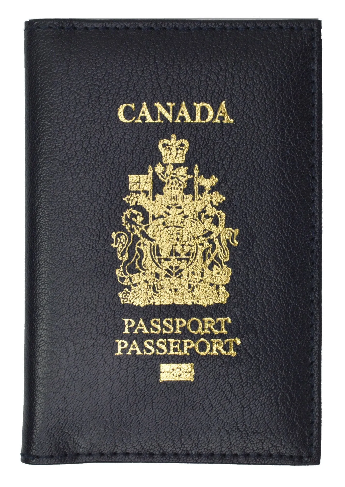 Canada Passport Wallet Genuine Leather Passport holder with Emblem 151 Canada