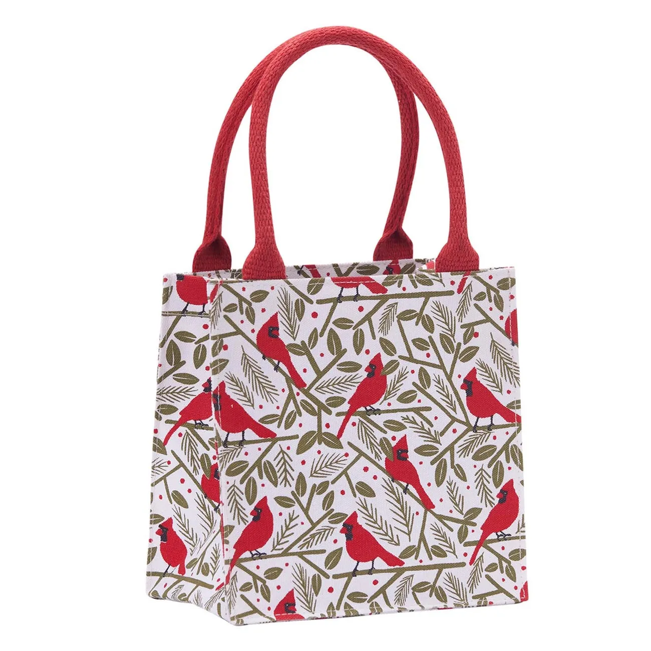 Cardinal Itsy Bitsy Reusable Gift Bag Tote