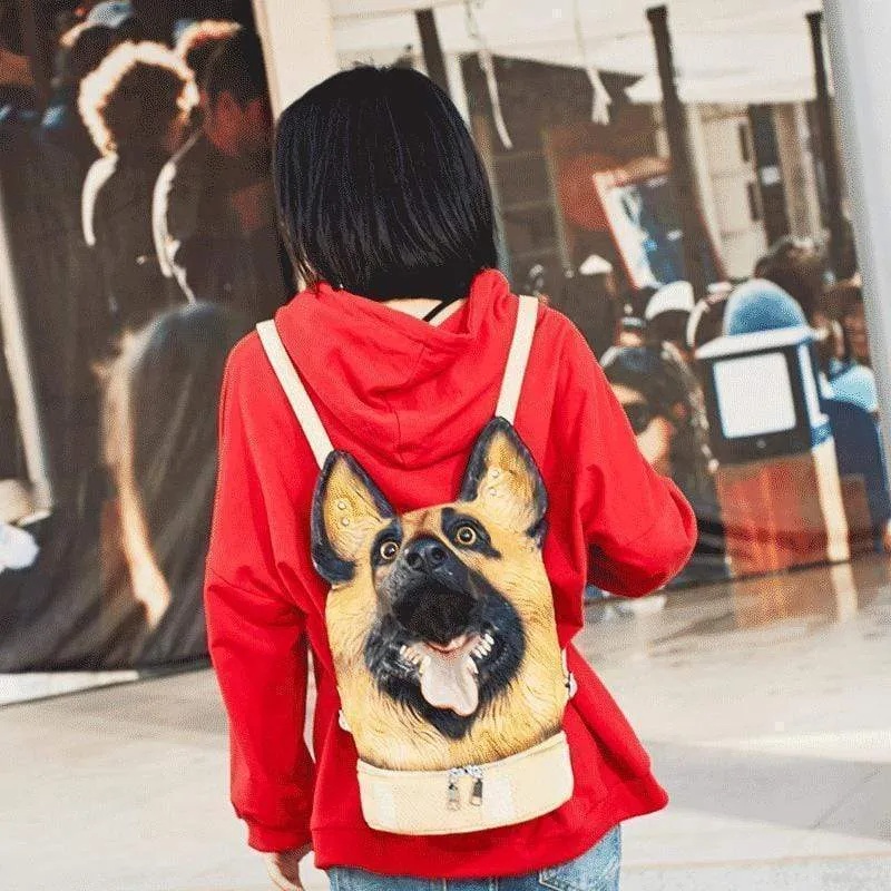 Cartoo Cute Dog Casual Backpack Fashion Punk Bags