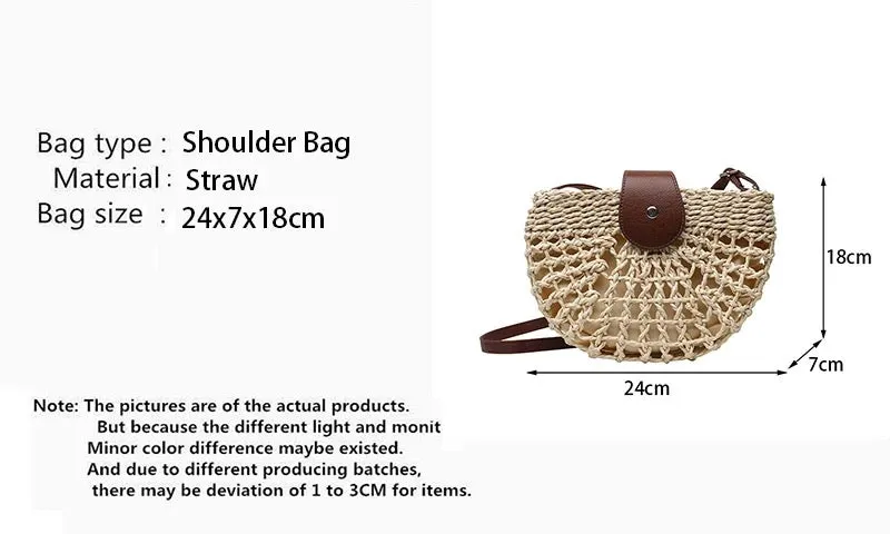 Chic Women's Small Wicker Bag